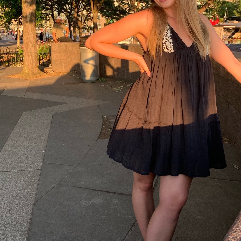 Open back tie dress